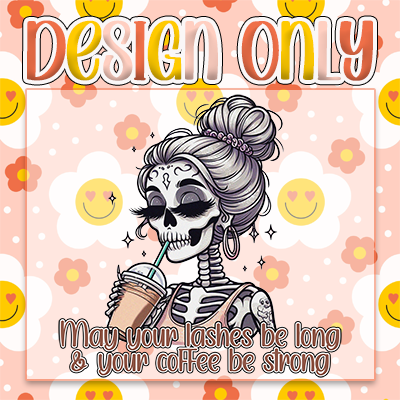 Long Lashes Coffee - Digital Design Only