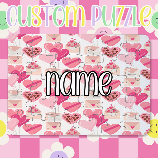 Custom Valentine Puzzle w/ Name V1