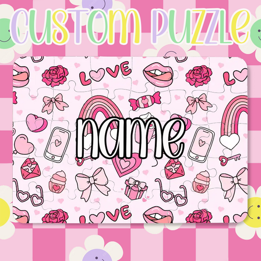 Custom Valentine Puzzle w/ Name V20