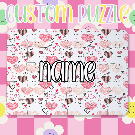 Custom Valentine Puzzle w/ Name V5