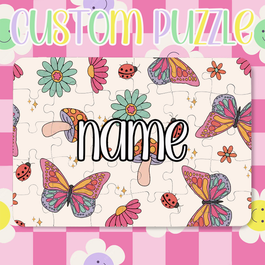 Custom Retro Puzzle w/ Name V2