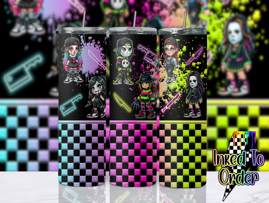 Neon Horror Gals 20 oz Tumbler