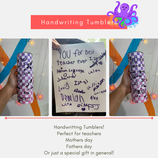 Handwritten Tumbler