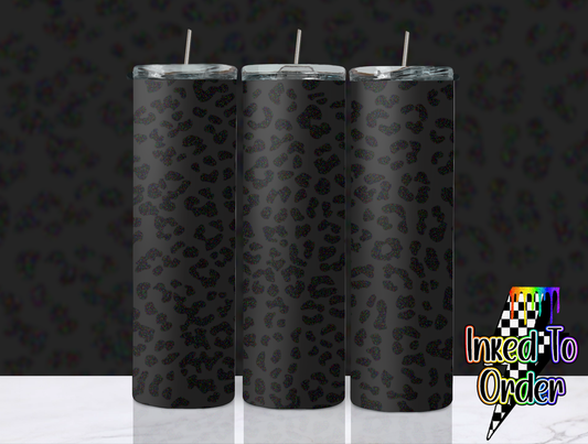 Seamless Black Cheetah 20 oz Tumbler